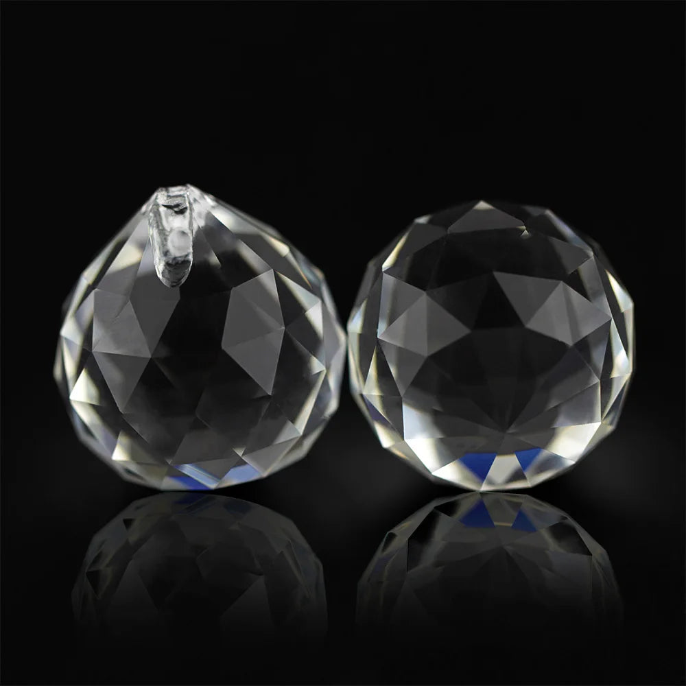Factory Direct K9 Polished Glass Ball Crystal Chandelier Ball Accessories Crystal Faceted Ball