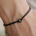 Go2boho Summer New Happy Surfer Beach Fashion Jewelry Boho Minimalist  2 Layer Black Rope Bracelets for Men