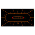 Extra Large Professional Poker Mat 1.2x0.6m - Non-Slip Rubber Gaming Table Pad with Portable Carrying Bag