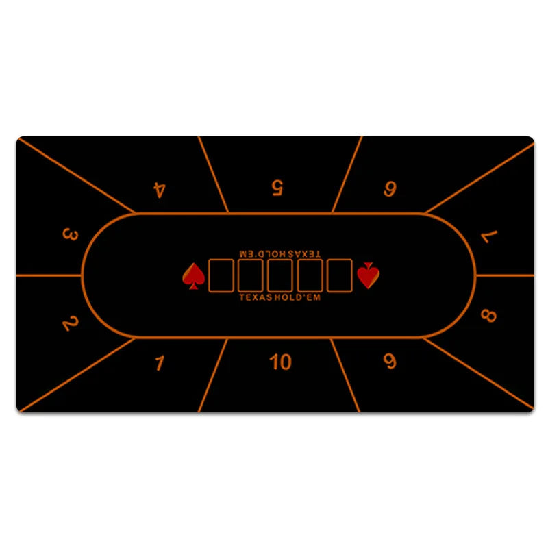 Extra Large Professional Poker Mat 1.2x0.6m - Non-Slip Rubber Gaming Table Pad with Portable Carrying Bag