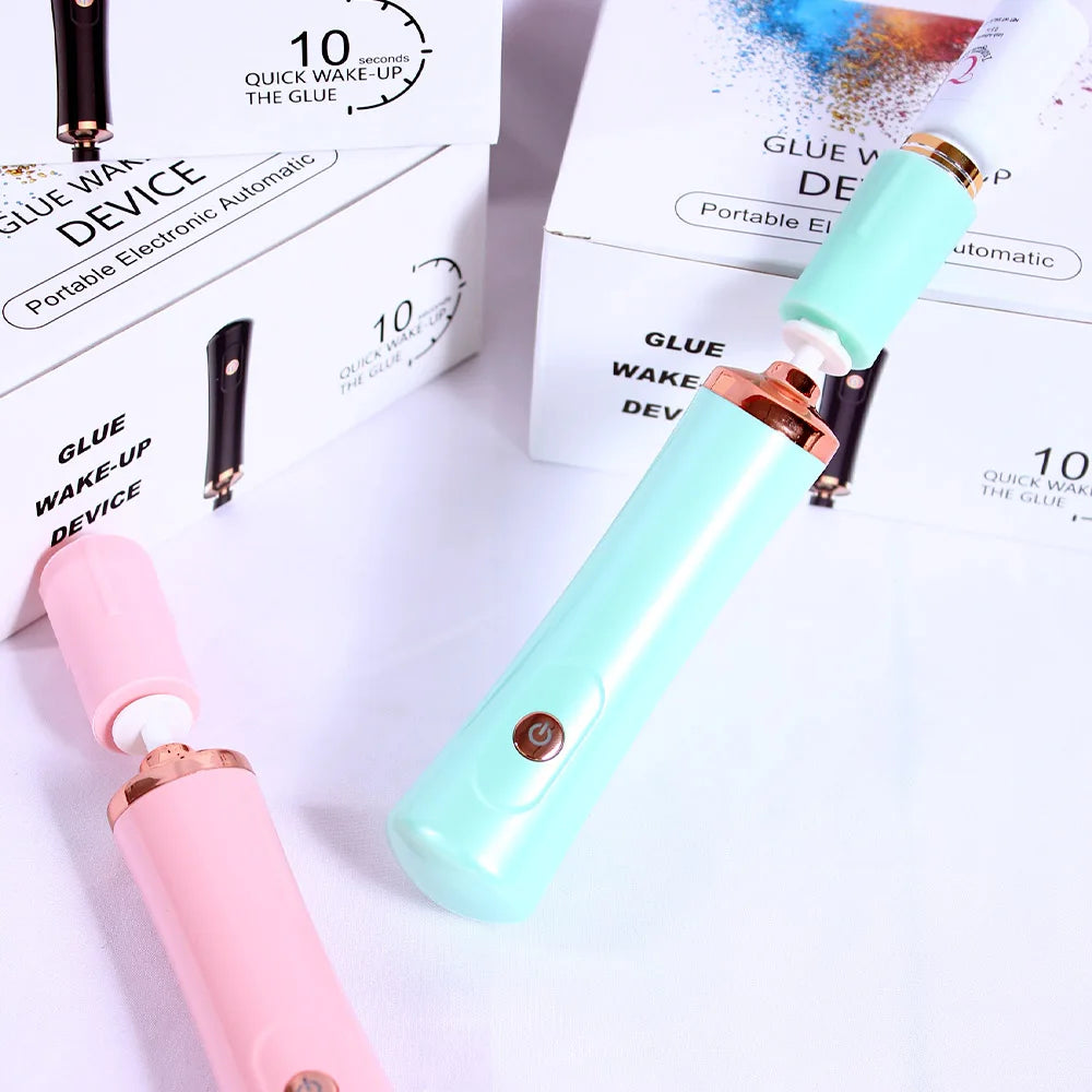 Lash Tool Kit Automatic Electric Wake-up Device Adhesive White/black Glue Shaker for Eyelash Extension pink Glue Shaker Eyelash