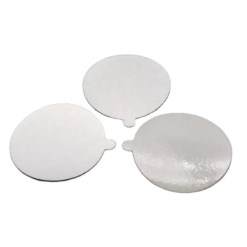 Special One Piece Easy-Peel Composited Food Grade Aluminum Foil Induction Seal Liner Die Cut Piece Silver/Golden