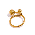 JINYOU 664 Statement Metal 18K Gold Rope Ring Minimalist Jewelry Stainless Steel Round Ring 2025 MegaBDM