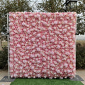 8ftX8ft Factory  Direct Supply Artificial Hanging Pink Flower Wall for Events Decorative Stage Flowers Backdrops