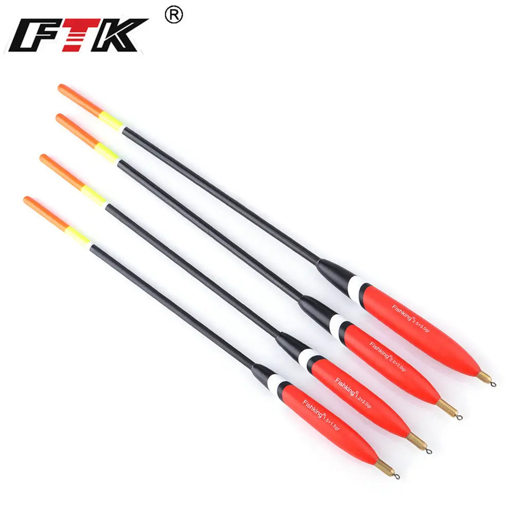 FTK 4pcs Copper Fishing Floats Light Stick Bobber for Night Fishing