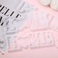 3 Pieces Resin Casting Moulds 3D Silicone Letter Moulds for DIY Craft Desktops and Home Decor