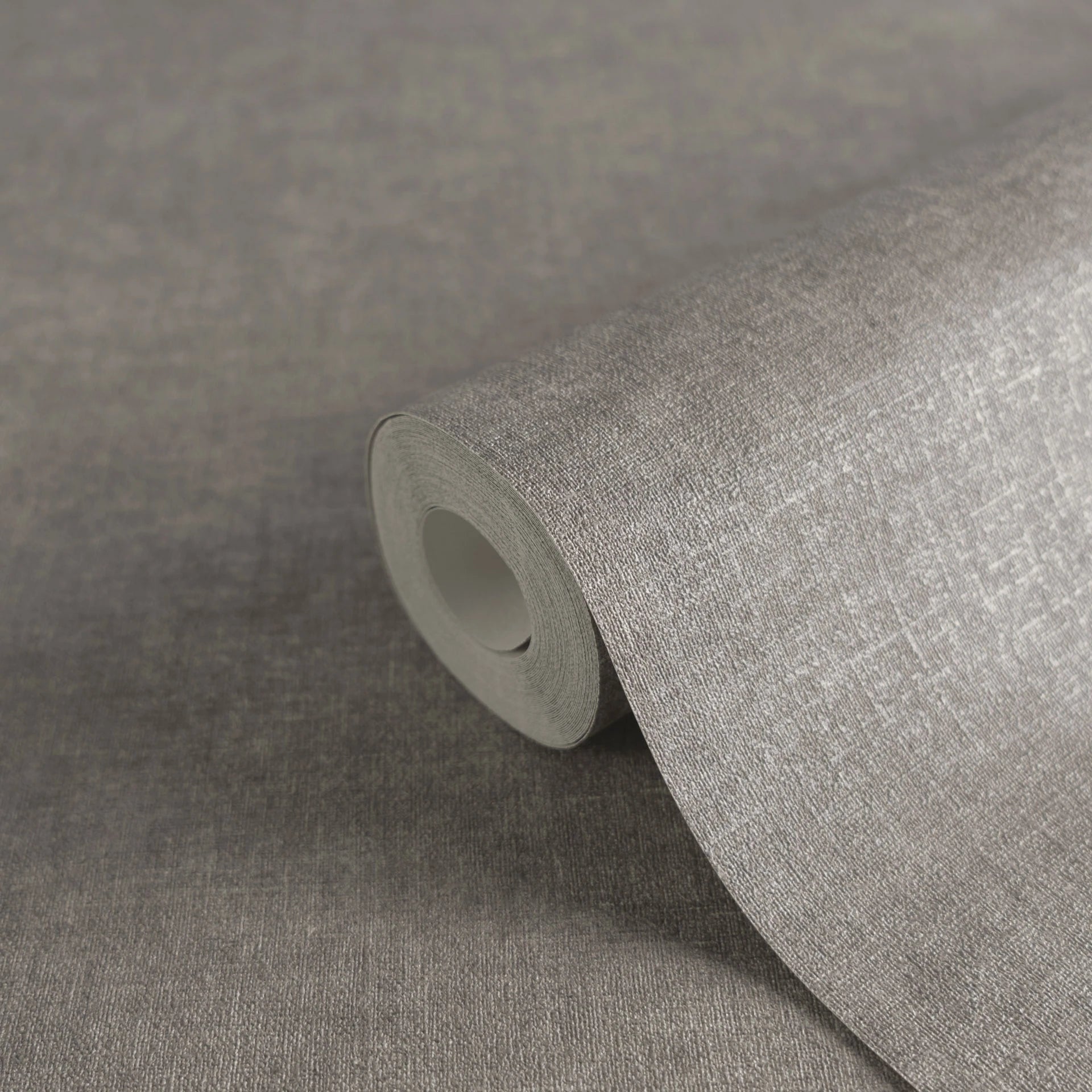 Made in Germany - Solid Wallpaper rolls Grey Dark Grey - Non Woven Vinyl - Factory Wallpaper Textile Structure - 1005 x 053 m