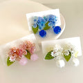 Factory Summer Versatile Earrings Fashion Multicolor Acrylic Earrings Temperament Multi-layered Flower Earrings Gifts for Women