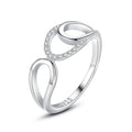 New Fashion 925 Sterling Silver Infinity Diamond Index Finger Ring for Women