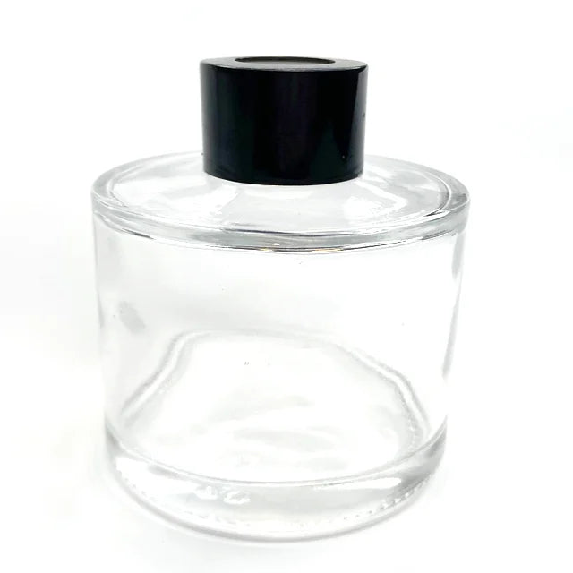 50ml100ml200ml Big Clear Black Luxury Empty Glass Aroma Reed Diffuser Bottle   Difuser Bottle
