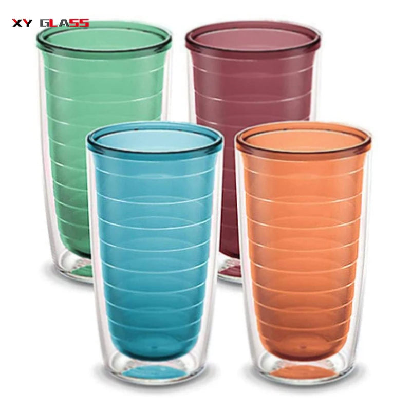 Colourful Modern Designed Borosilicate Heatproof Thermo Glass Coffee Cup