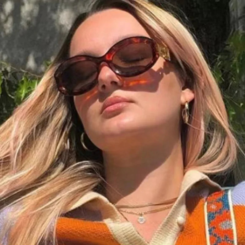 Fashion Oval Sun Glasses Newest Trendy Small Frame Sunglasses Women Shades Sunglasses 2023