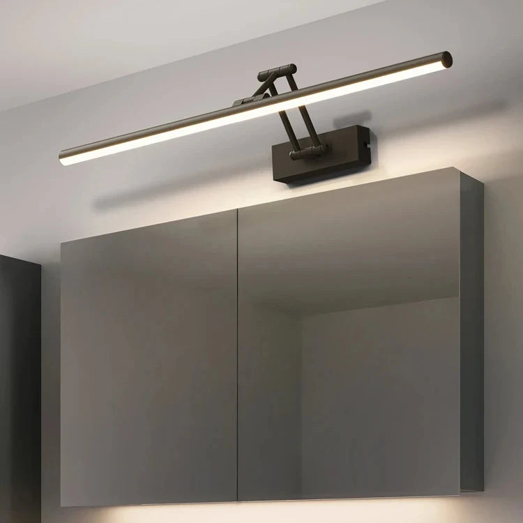 Mirror Headlight Bathroom Perforation-Free Bathroom Cabinet Vanity Mirror Light Foldable Telescopic Rocker Arm Mirror Sconce