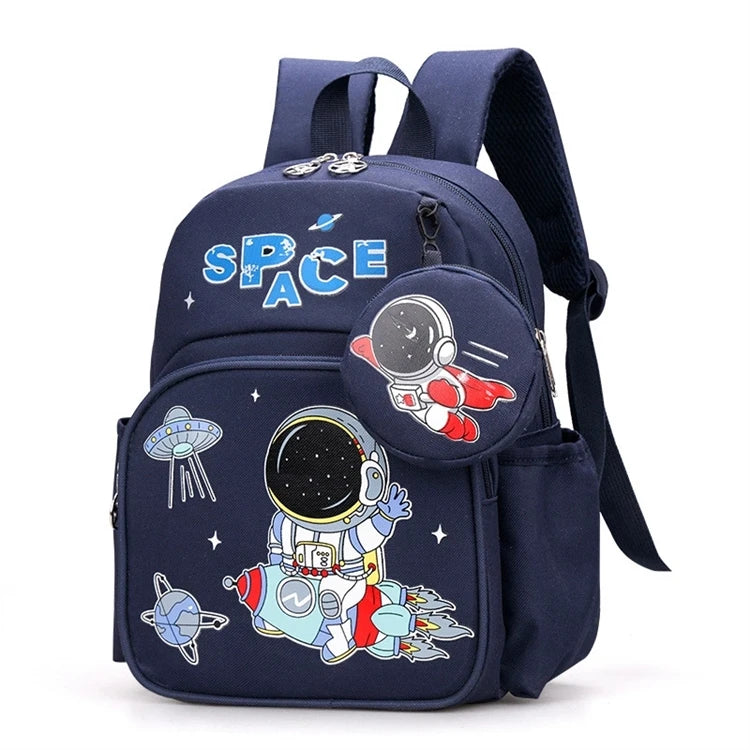 School Traveling Black Purple Durable Children Toddler Korean Stay Back Packs for Kids Boys Preschool