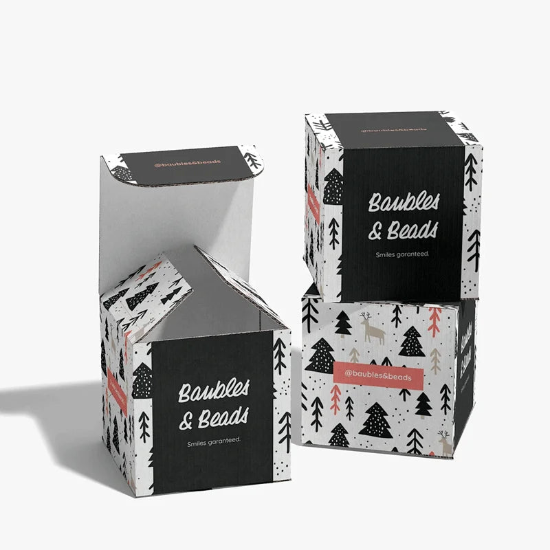Eco-Friendly Custom Logo Folded Card Paper Carton Kraft Small Box Printing Paper Makeup Packaging Lotion Face Cream Card Box
