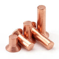 Din302 GB869 Grass Copper Metric M4 8mm Flat Countersunk Head Solid Rivet