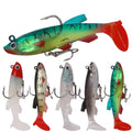 Fishing Lure Propeller Tail Soft Fishing Lure 85mm/13g Artificial Silica Gel Bait with Hooks