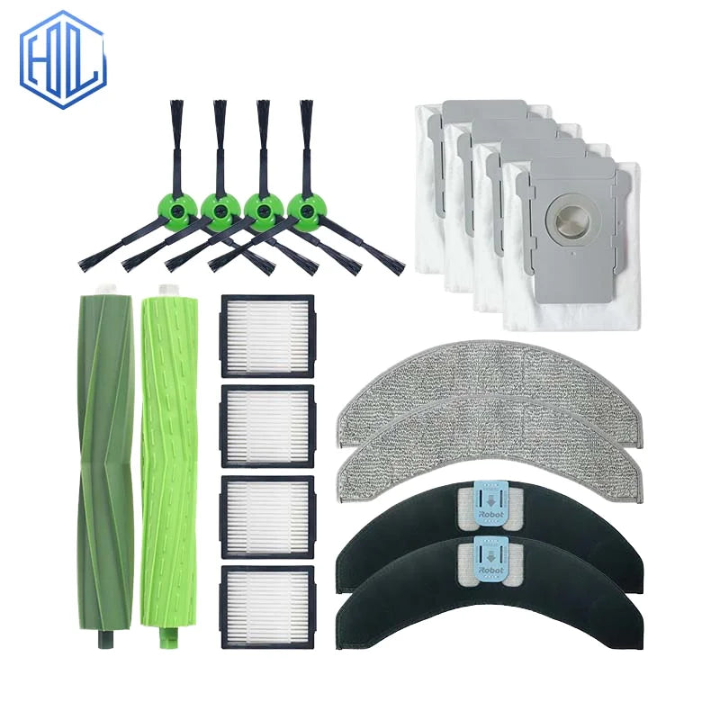 Replacement Roller Brush Side Brush Mop Pads Dust Bags Accessories for IRobot J7+ Combo Robotic Vacuum Cleaner Household Use