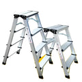 Professional Modern Double-sided Herringbone 2-step Durable Household Folding Ladder Multifunctional Aluminum Alloy 150kg Load