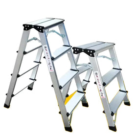 Professional Modern Double-sided Herringbone 2-step Durable Household Folding Ladder Multifunctional Aluminum Alloy 150kg Load