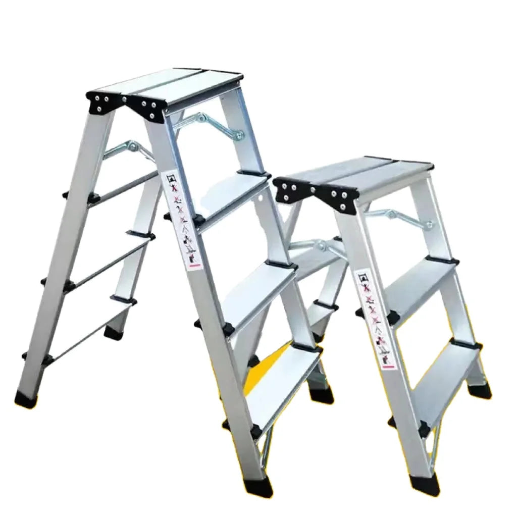 Professional Modern Double-sided Herringbone 2-step Durable Household Folding Ladder Multifunctional Aluminum Alloy 150kg Load