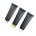 Matte Black Frosted 50ml/50g Cosmetic Plastic Empty Bottle Screw for Lotion Foundation Hand Cream PE Face Masks Skin Care Serums