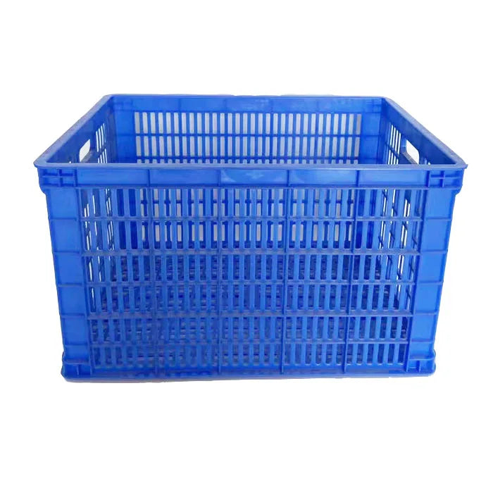 Recyclable Mesh Style Plastic Lightweight 0.85kg Storage Turnover Box Agricultural Use Vegetable Fruit Storage 610x410x105mm