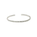VIANRLA 925 Sterling Silver Fashion Jewelry Open Ring Bracelets Simple Irregular Bangles for Girl Jewelry