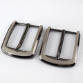 Meetee KY826 40mm High Quality Zinc Alloy Accessories Personalized Glossy Pin Buckle Gun Laser Men's Belt Head