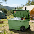BORIGHT BR-W55 Rotomolded Wheeled Cooler 55 Liter Heavy Duty Insulated Waterproof Trolley Absorption Refrigeration 5 Days Ice