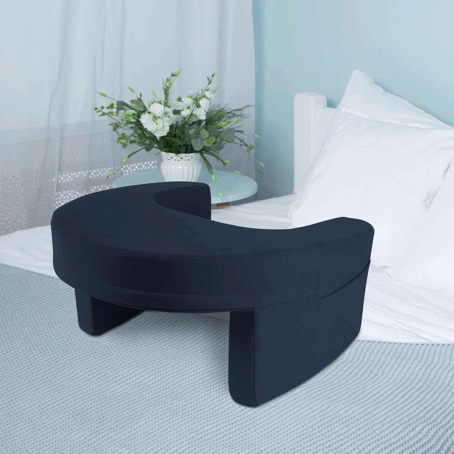 High Density Memory Foam Wedge Arm Rest Pillow Soft Lap Desk Reading Pillow for Gaming