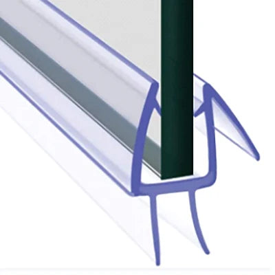 Customized H Shape Folding PVC Glass Shower Door Seal Strip Anti-aging High/Low Temperature Resistant Waterproof Bathroom