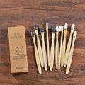 Biodegradable Bamboo Toothbrush Environmentally Friendly Natural Material Ultra Dense and Soft Bristles10 Thousand Customized