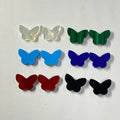 HQ GEMS MOP 9.6x13.2mm Butterfly Shape Natural Red Agate Black Onyx Green Malachite Synthetic Turquoise Lapis