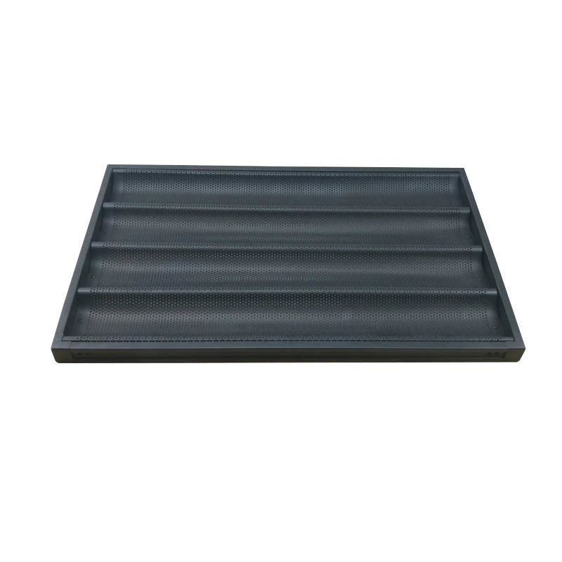 40*60Cm 4 Rows Non-Stick Baguette Baking Tray Bakery Oven Baguette Trolley Tray Perforated Baguette Pan