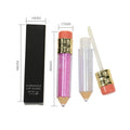 2020 Low Moq Cute Unique Pencil Shaped clear Lip Gloss Tube Packaging Tubes Liquid Lipstick Container With Brush Wands for Kids