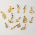 ERESI Children's Vintage Animal Shape Small Pendant 18K Gold Plated Stainless Steel DIY Bulk Custom Charms for Jewelry Making