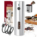 MUYI RTS Premium Stainless Steel USB Rechargeable Eco-Friendly Electric Pepper Grinder Set
