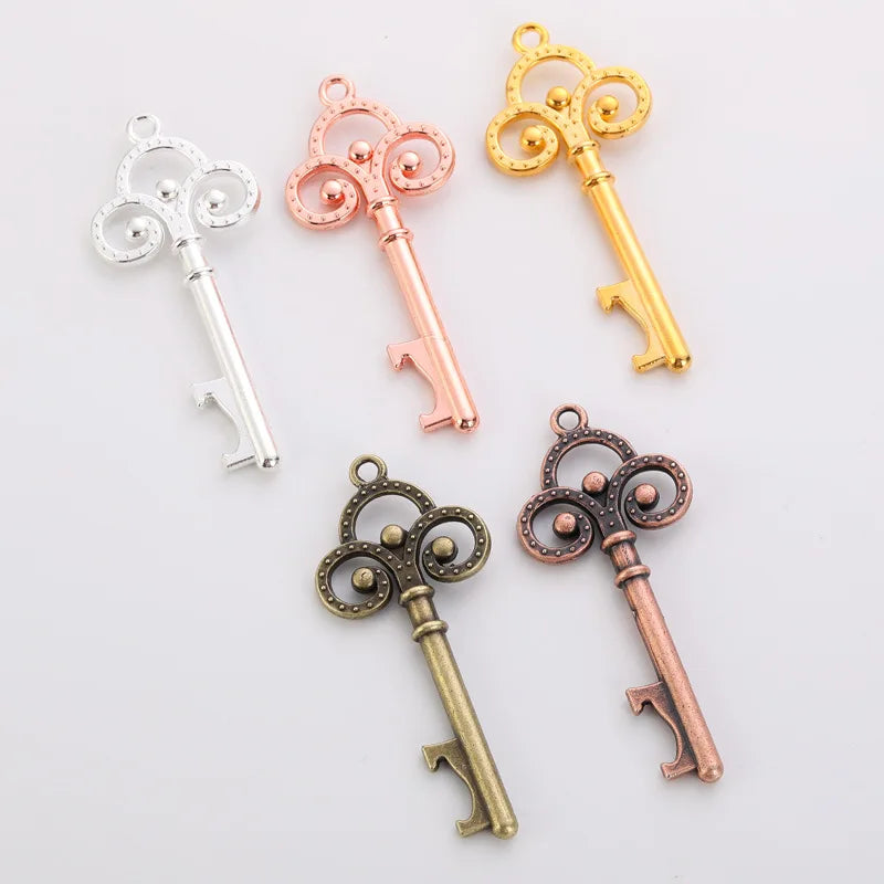 Nicro Factory Price Bridal Shower Favors Skeleton Keychain Ring Guests Party Favor Gifts Wedding Souvenir Key Bottle Opener