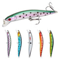 8g 100mm Sinking Saltwater Minnow Lure Jerk Bait Trolling Hard Bait for Sea Bass Fishing for Rivers Lakes and Streams