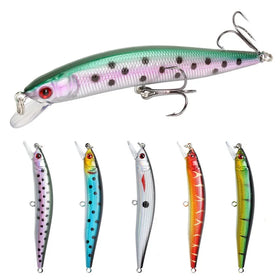 8g 100mm Sinking Saltwater Minnow Lure Jerk Bait Trolling Hard Bait for Sea Bass Fishing for Rivers Lakes and Streams