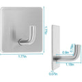 Stainless Steel Single Hook Brushed Finish Modern Design Towel Coat Clothes Self Adhesive Wall Hook Holders