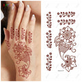 Customized Body Makeup Temporary Tattoo Stickers Safe for Skin Personalized Maroon  Henna Tattoo Sticker