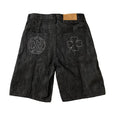 DENIMGUYS Summer Mens Streetwear Baggy Casual Jean Shorts Pants Men Custom Logo Embroidery Denim Shorts Men's Jorts