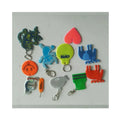 CE EN13356 Lemon Yellow Traffic Light High Reflective PVC Key Chain Hanger Backpack Reflector for Kids Night Safety in the Dark