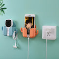 Abs Wall Mount Bedside Mobile Phone Charging Holder Bracket Cell Phone Holder