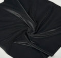 PFAS FREE Suede Backing Soft Pu 4 Way Stretch Leather for Garment Jackets Regular Black Scale Pattern Faux Leather for Women