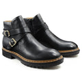 New Arrival Men's Casual Chelsea Boots Toe Black Genuine Leather Zipper Comfortable Durable for Winter Summer Outdoor Waterproof