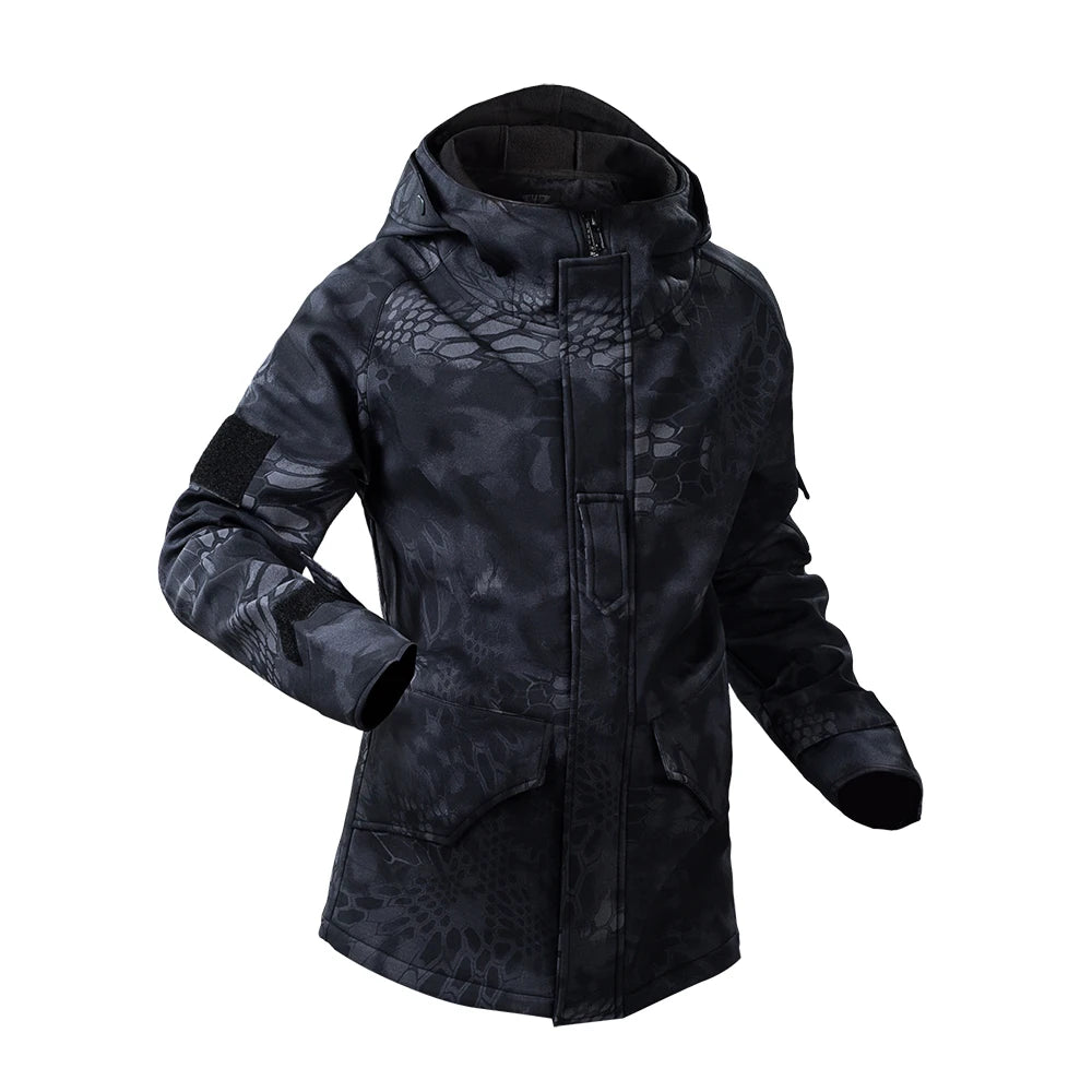 China Cema G8 Tactical Waterproof Windproof Fleece Jacket Multi-pocket Outdoor Camouflage Black Unisex Digital Print Uniform