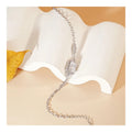 Free Video and Picture S925 Sterling Silver Bracelet 8A Superflash Zircon Adjustable Bracelet
